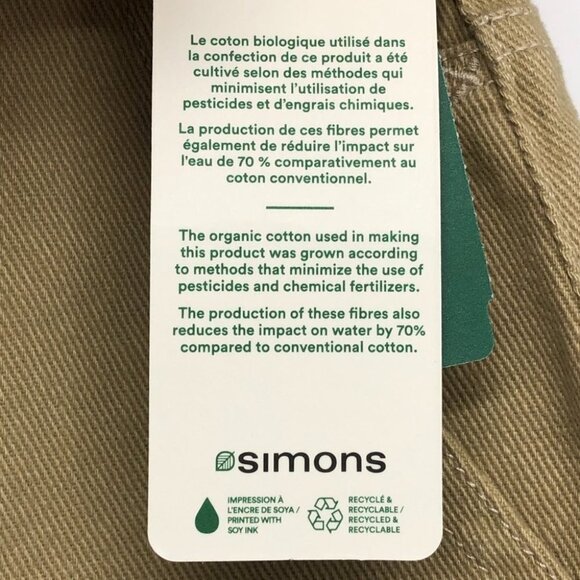 NWT Twik Simons Khaki Tan Wide Leg Cargo Pants size 28 - Picture 10 of 16